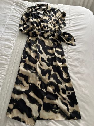 Vestido Mango estampado manga larga