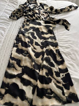 Vestido Mango estampado manga larga