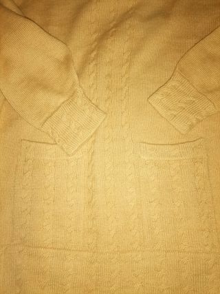 Jersey mujer amarillo trenzado