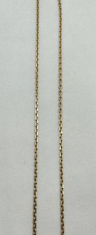 Catena Bilbao in oro 18k, 7,52 g, 46 cm.