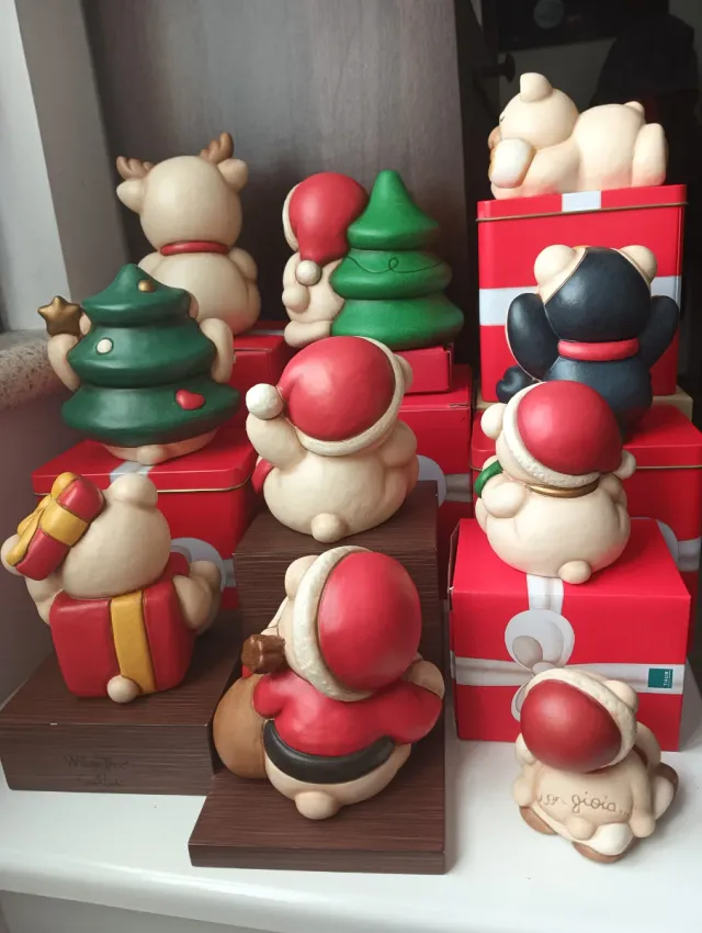 10 Teddy Thun Set Natale