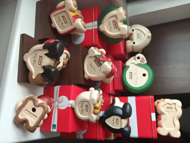 10 Teddy Thun Set Natale
