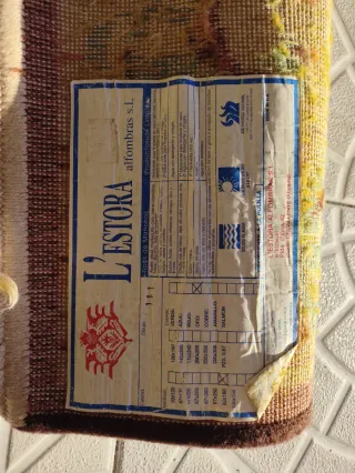 Alfombra clásica lana diseño floral