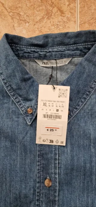 Camisa vaquera Zara Oversize XL Nueva