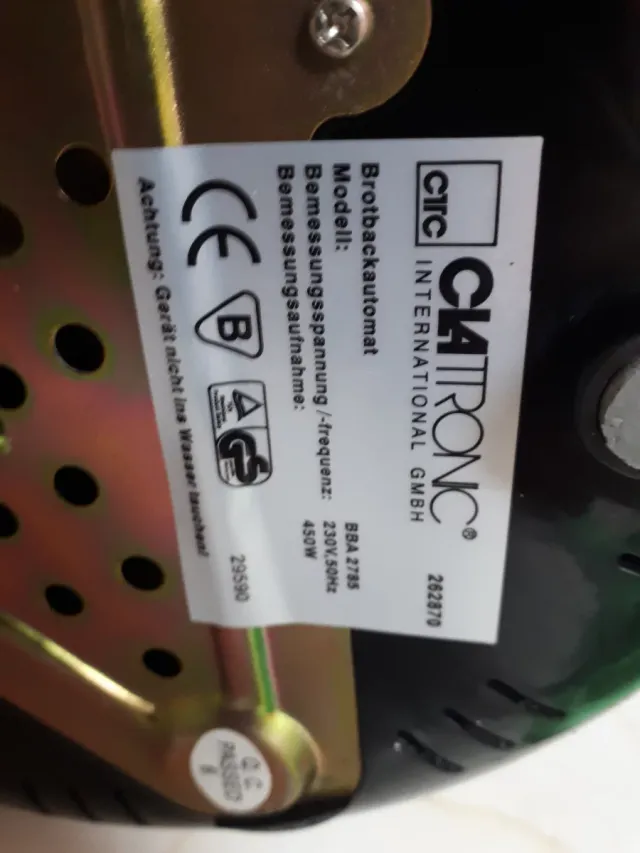 Panificadora Clatronic