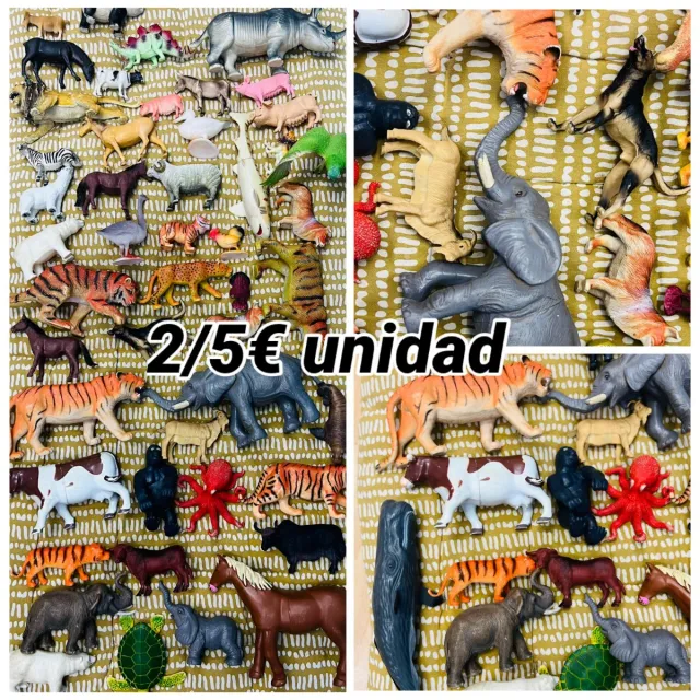 Lote animales de plástico