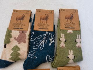 Calcetines lana para mujer 6 pares talla 35-40