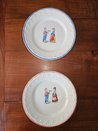 Coppia piatti Mondovì rari