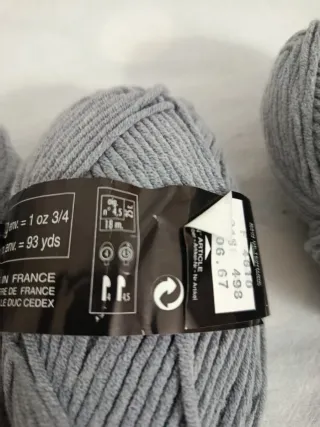 Ovillo lana Cotonature color gris