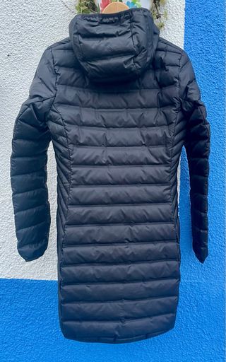 Abrigo largo Columbia plumífero negro