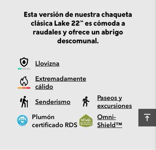 Abrigo largo Columbia plumífero negro