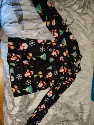 Camisa Navideña Manga Larga Negra