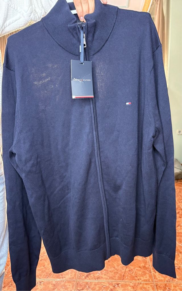 Chaqueta de punto Tommy Hilfiger azul