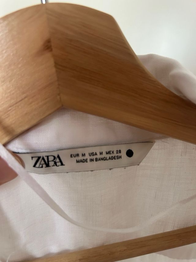 Camisa oversize blanca Zara Talla Única