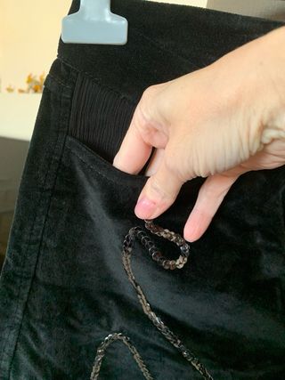 Pantalones de ante M elásticos