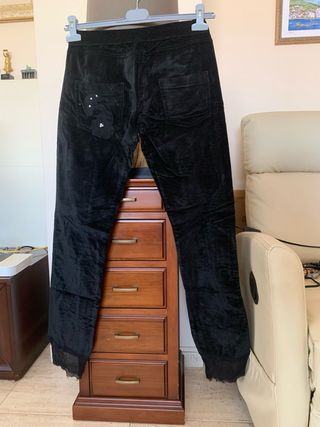 Pantalones de ante M elásticos