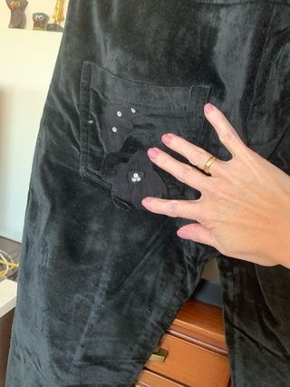 Pantalones de ante M elásticos