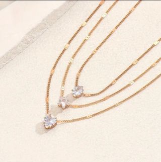 Elegante collar  Elegante Mujer diamantes