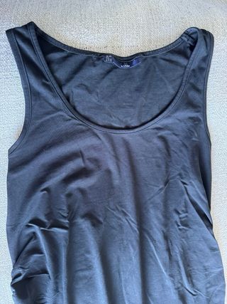 Vestido premamá negro sin mangas