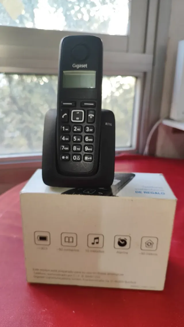 Teléfono Inalámbrico Gigaset Negro