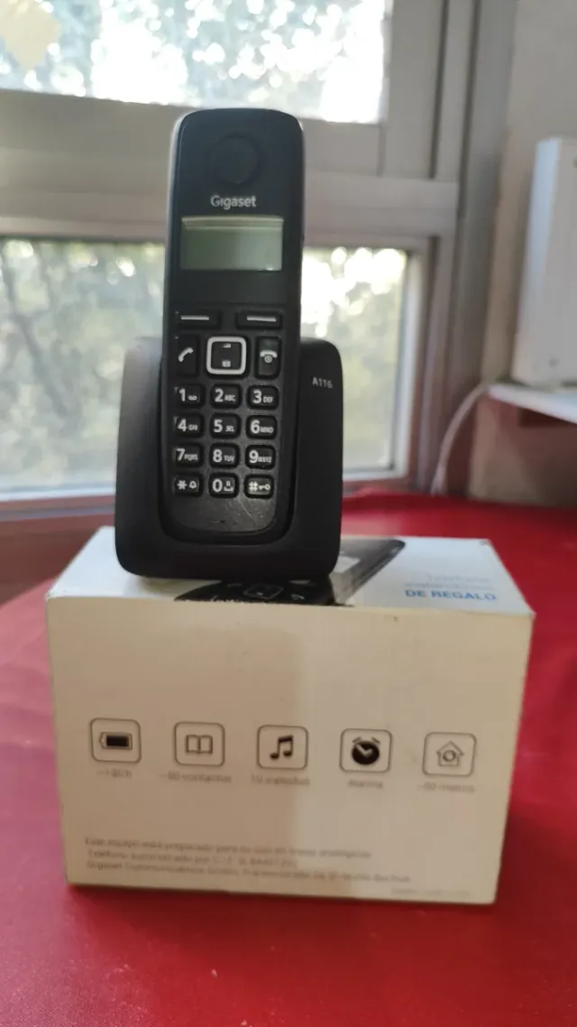 Teléfono Inalámbrico Gigaset Negro