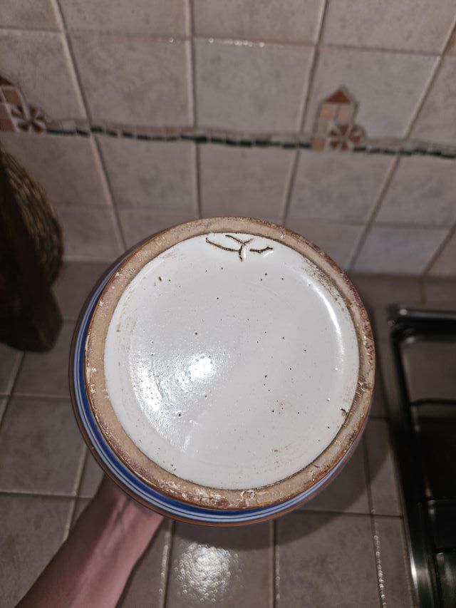 Vaso dipinto a mano fine '800