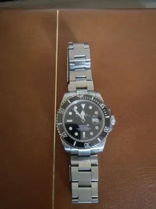 Reloj Rolex Submariner Negro/Plateado