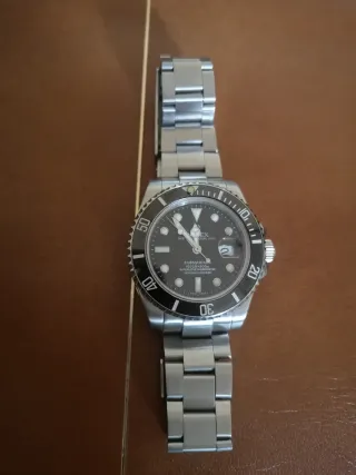 Reloj Rolex Submariner Negro/Plateado