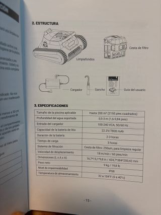 Robot Limpiafondos Piscina Inalámbrico Nuevo