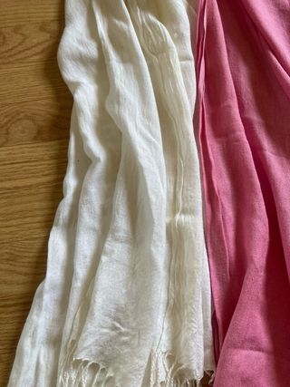 Pack 2 pañuelos rosa y blanco