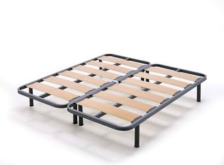 Base cama / Somier reforzado metal y madera