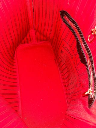 Bolso Louis Vuitton Neverfull Marrón/Rojo