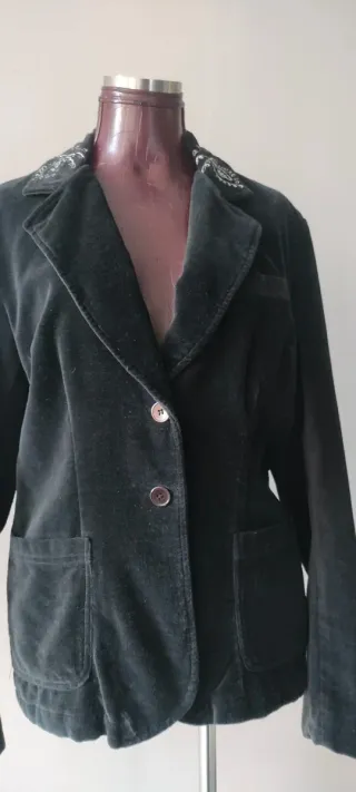 Chaqueta Terciopelo Negra