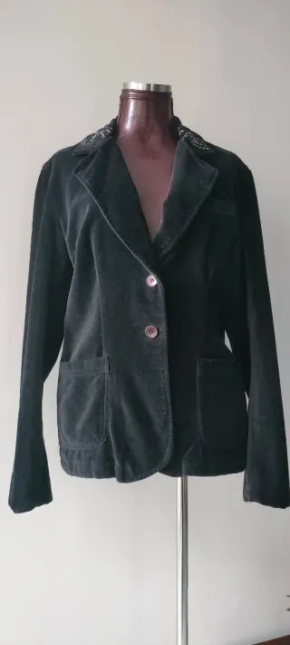 Chaqueta Terciopelo Negra
