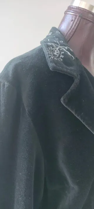 Chaqueta Terciopelo Negra