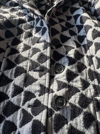 Abrigo Emporio Armani Gris y Negro