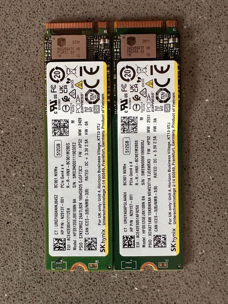 Disco SSD Samsung hp y Lenovo 512GB NVMe Gen4 M.2