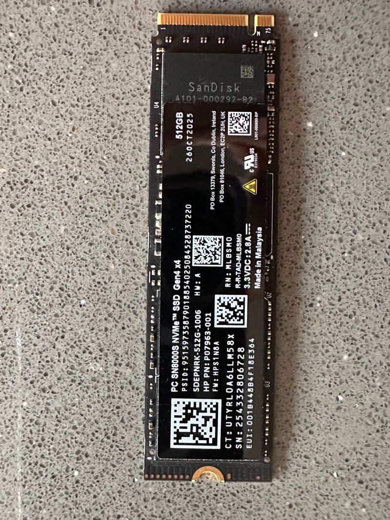 Disco SSD Samsung hp y Lenovo 512GB NVMe Gen4 M.2 afbeelding 3