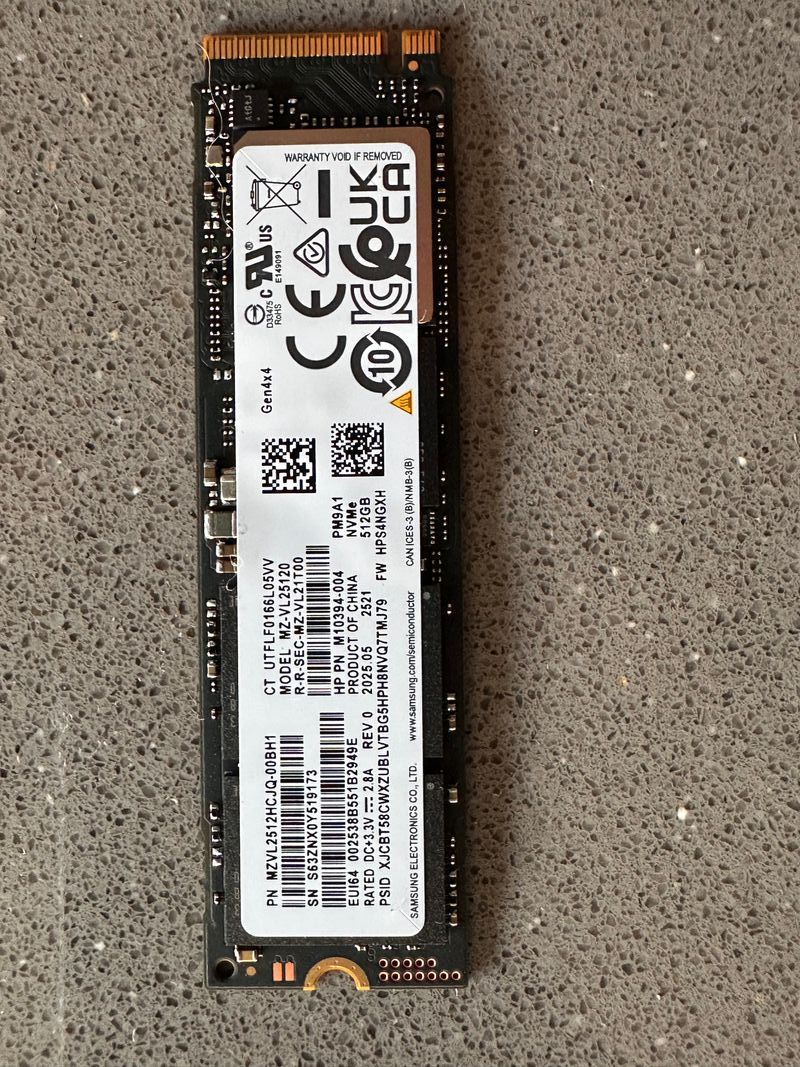 Disco SSD Samsung hp y Lenovo 512GB NVMe Gen4 M.2 afbeelding 6