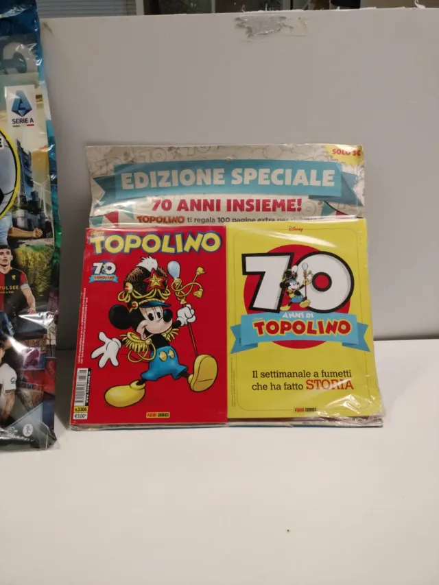 Album Calciatori Panini + 4 Bustine+ 3 topolino