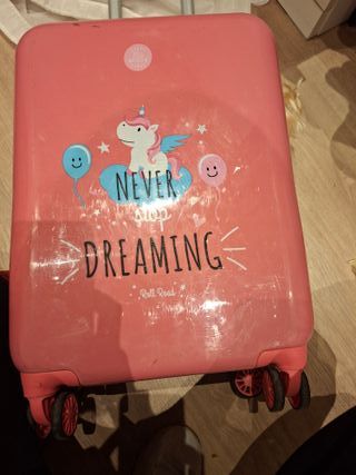Maleta infantil rosa unicornio