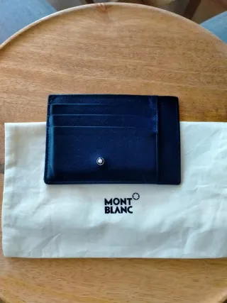 Cartera Tarjetero Montblanc Piel Negra
