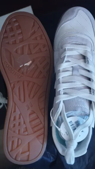 Zapatillas Coolway Goal Talla 44 Beige/Blanco