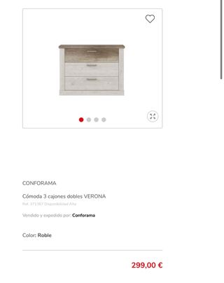 Cómoda y mesita de noche a juego