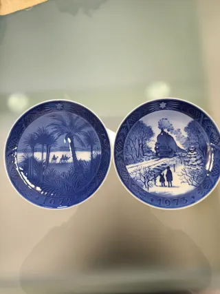2 Piatti Natale Royal Copenaghen anni 1972, 1973