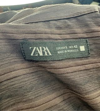 Camisa Zara Marrón Talla L