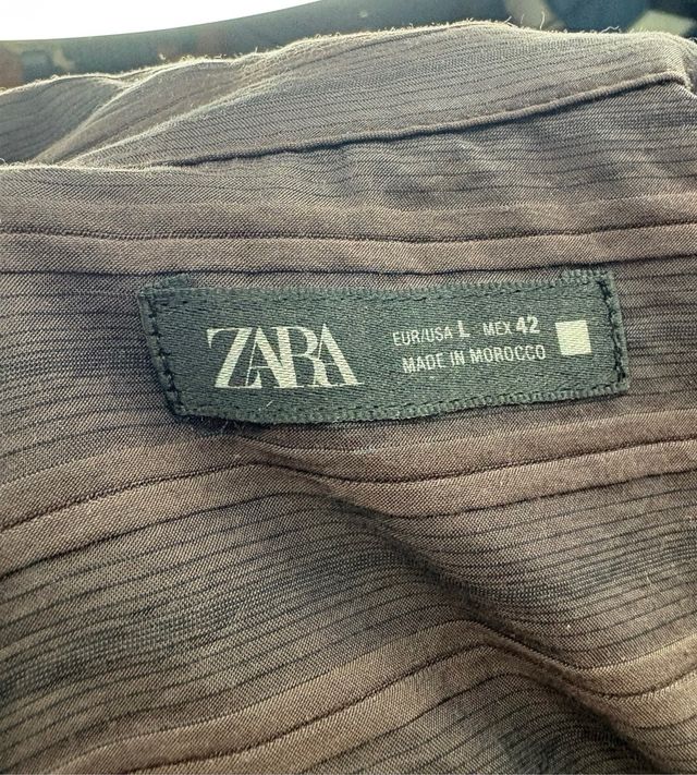 Camisa Zara Marrón Talla L