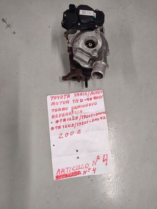 Turbo Toyota Yaris/Auris 1.4 D-4D 90CV