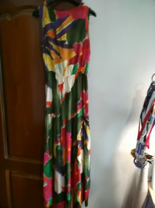 Vestido largo estampado