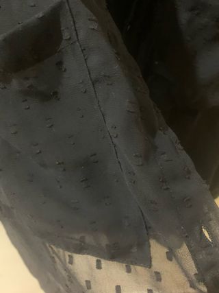 Blusa Bershka negra transparente M